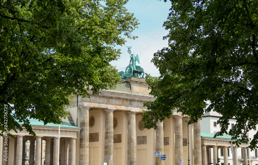 Brandenburger Tor von hinten