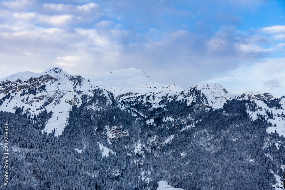 Winter and Snow in Jungrau, Switzerland
