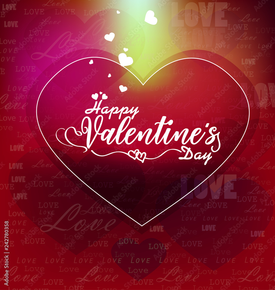 Hand sketched Happy Valentine's Day text as Valentine's Day logotype badge/icon. Valentine's Day poster/card/invitation/banner. Hand sketched Happy Valentine's Day text as Valentine's Day logotype badge/icon. Valentine's Day poster/card/invitation/banner.