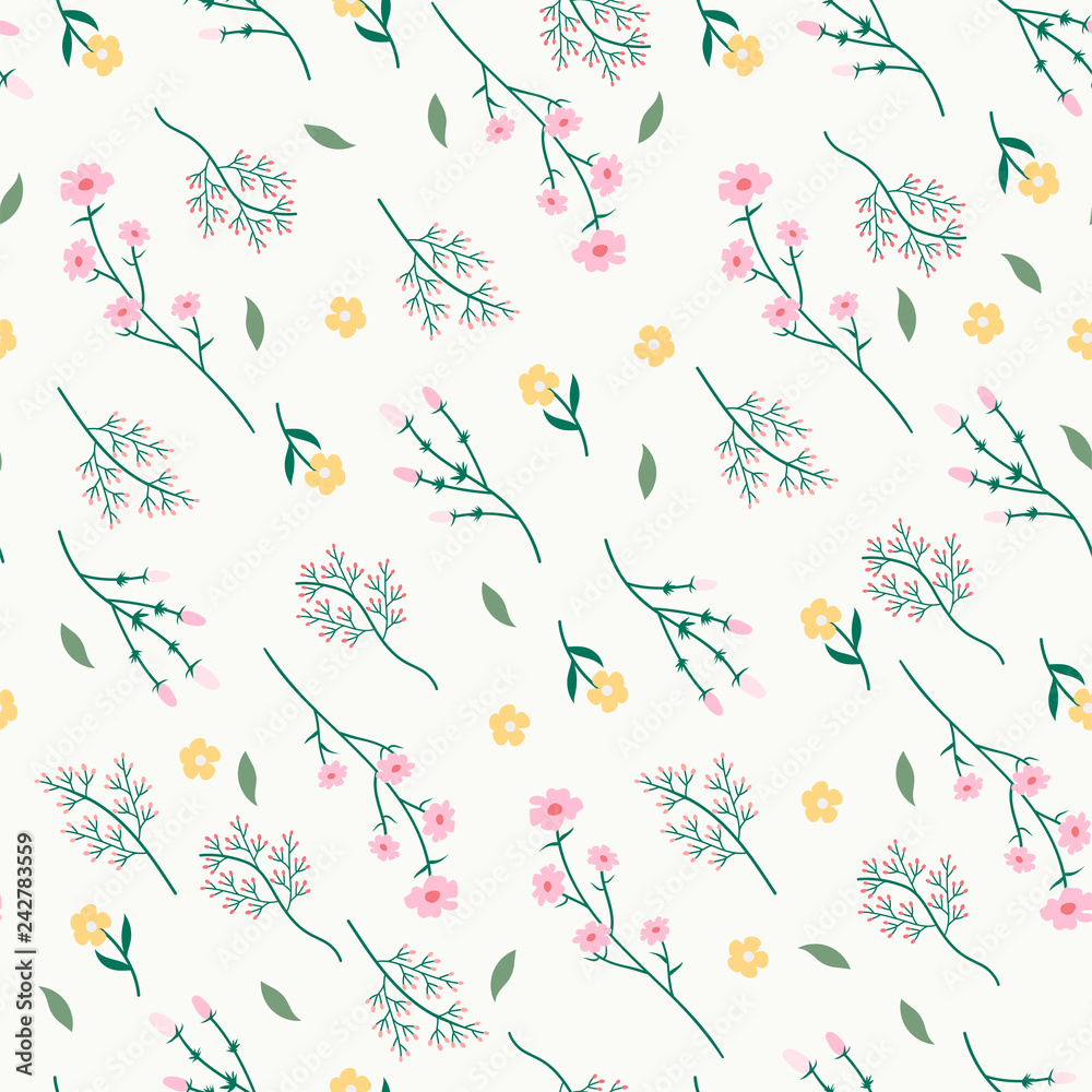Floral patterned background Floral patterned background