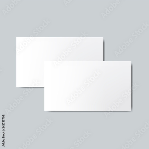 Business card design mockup vector