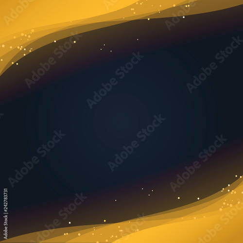 Abstract wallpaper with decorative gold glitter particles