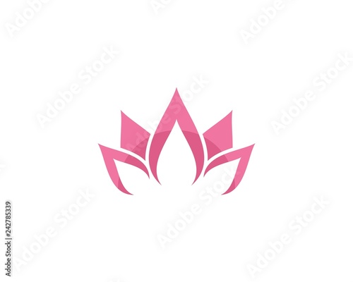 Lotus flowers logo Template © devankastudio