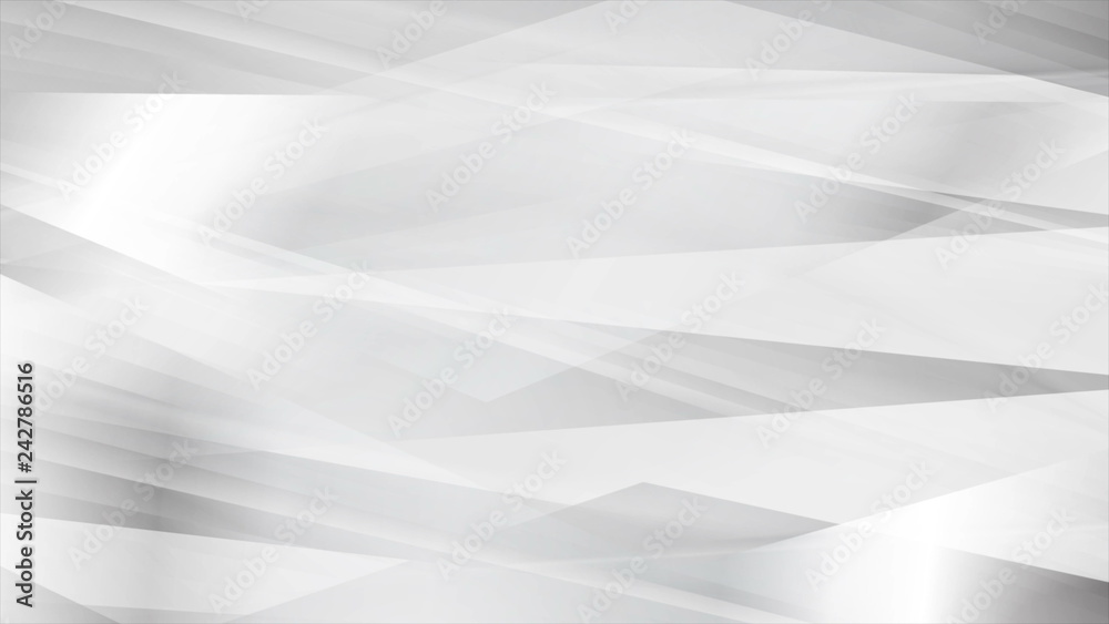 White grey glossy stripes abstract tech background White grey glossy stripes abstract tech background