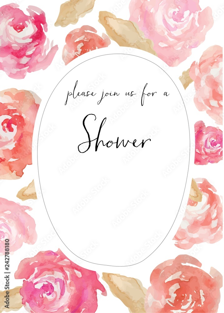 Printable Shower Invitation Template. Bridal Shower, Baby Shower ...
