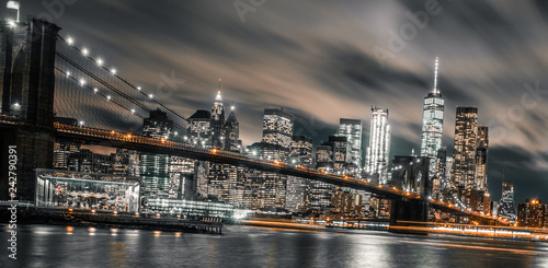 Brooklyn Bridge night long exposure