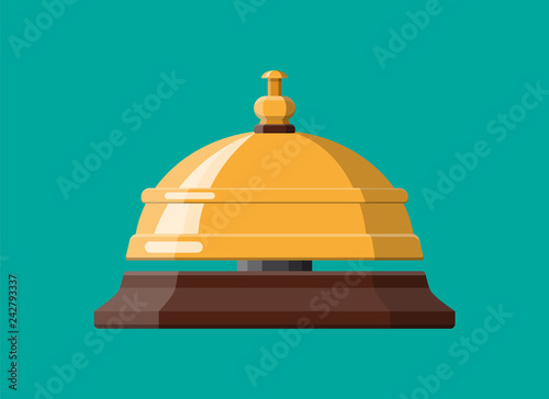 Golden service bell.