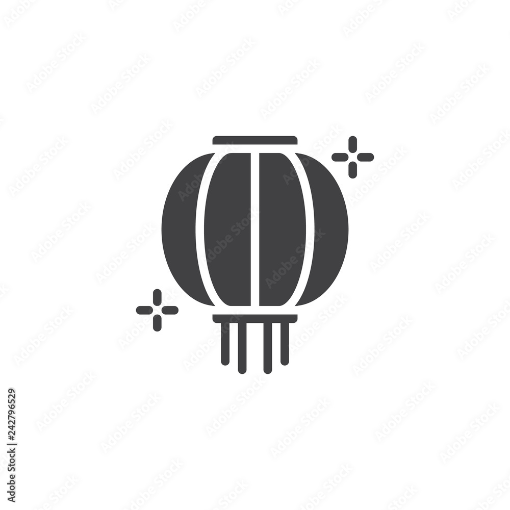 Traditional chinese lantern vector icon. filled flat sign for mobile  concept and web design. Chinese paper lantern simple solid icon. Symbol,  logo illustration. Pixel perfect vector graphics Stock Vector | Adobe Stock