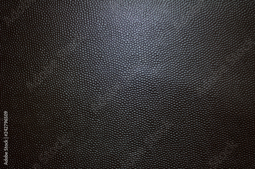 dotted black leather