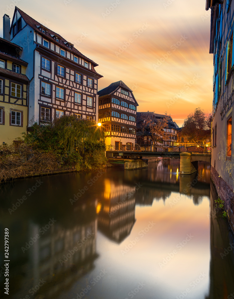 Obraz premium Petite France area in Strasbourg