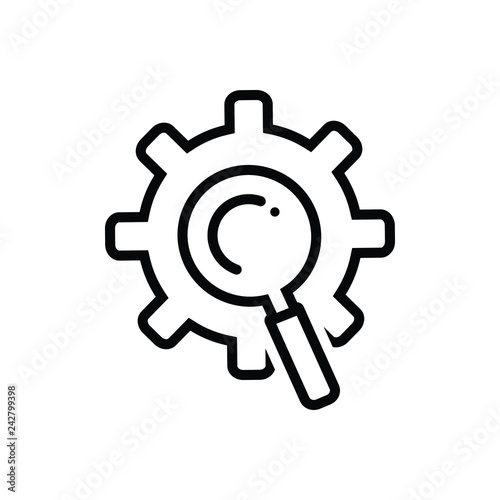 Black line icon for practical virtual 