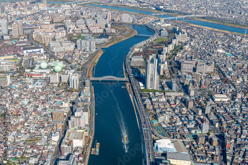 隅田川空撮