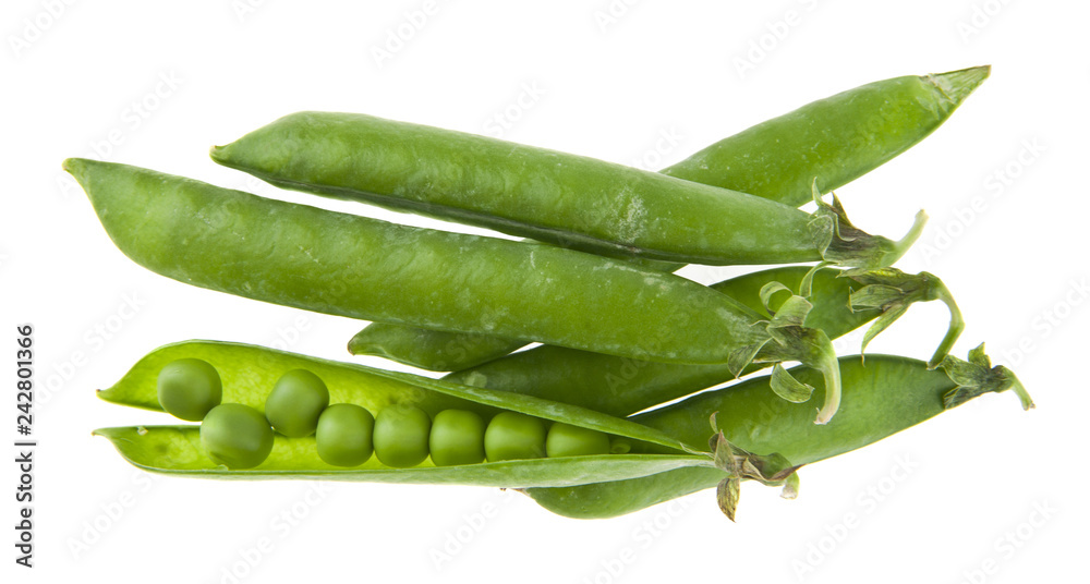 green peas isolated on white background green peas isolated on white background