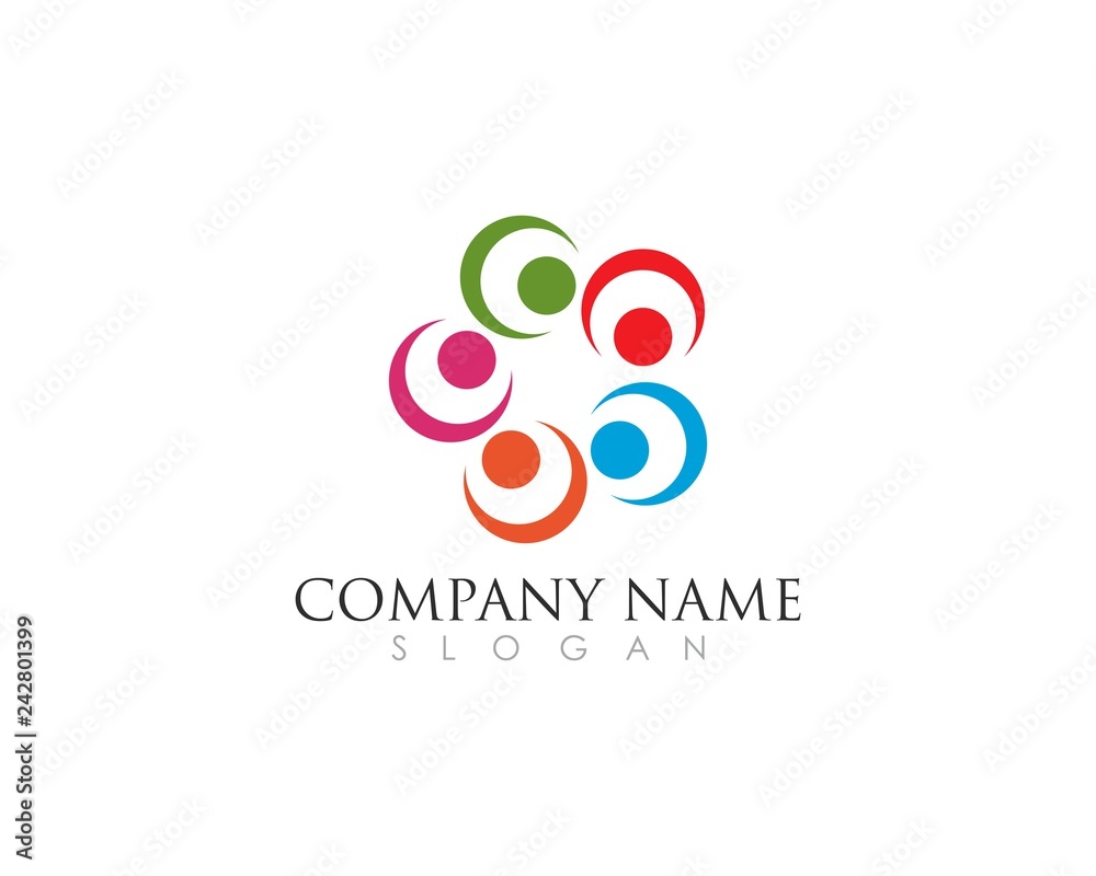 Adoption and community care Logo template vector icon Adoption and community care Logo template vector icon