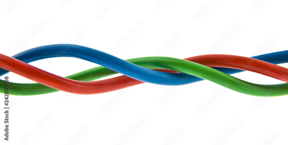 wires isolated on white background wires isolated on white background
