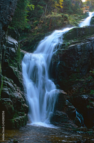 Kamienczyk waterfall  Karkonosze mountains  Poland