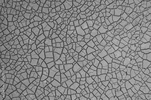 black cracked soil background, Land with dry and cracked ground. Desert,Global warming background texture.
