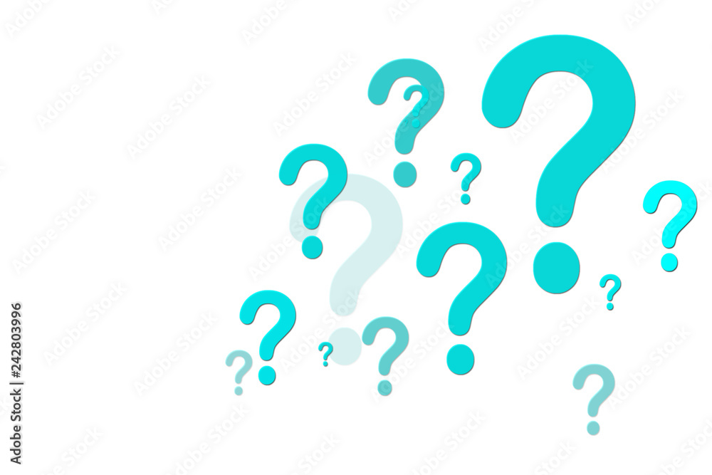 2d illustration question mark
2d illustration question mark