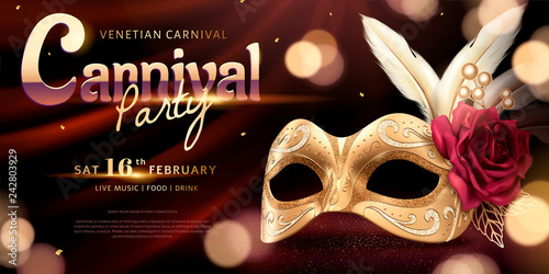Venice Carnival party banner
