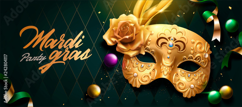 Mardi gras banner design