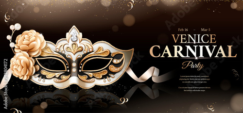 Venice carnival party banner