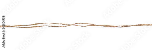 String, rope isolated on white background texture