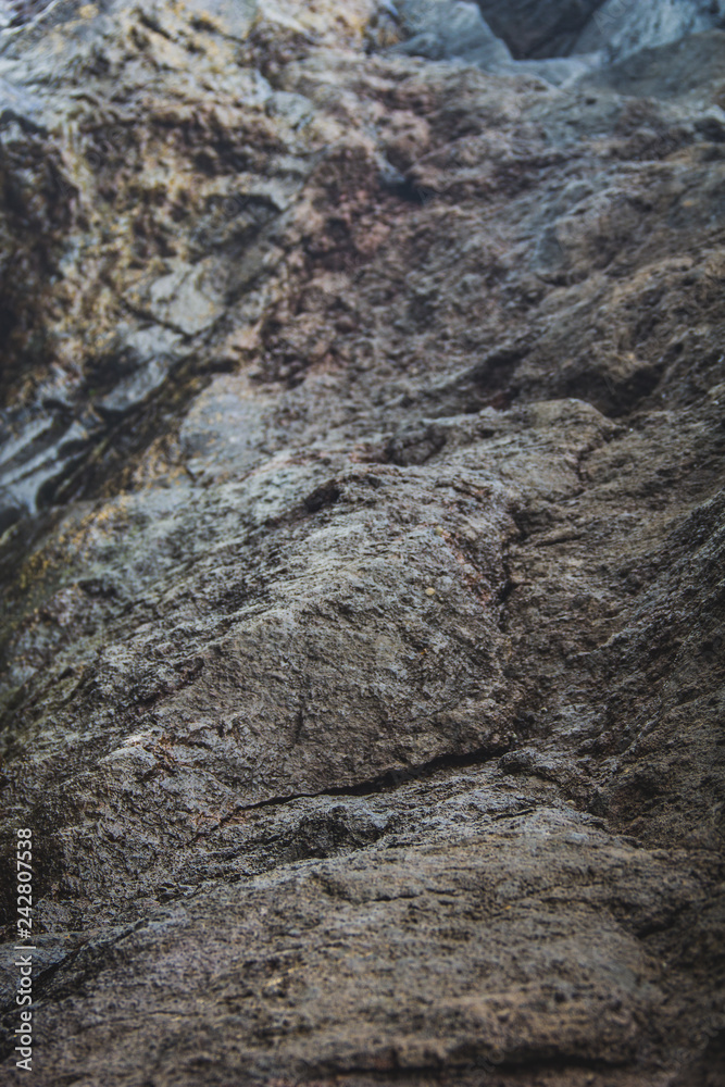 Blurred gray rock stone, abstract background