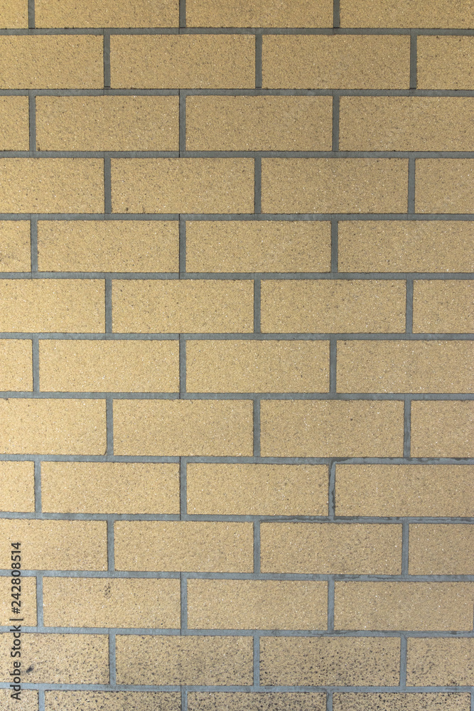 Obraz premium Close up brown brick wall background.