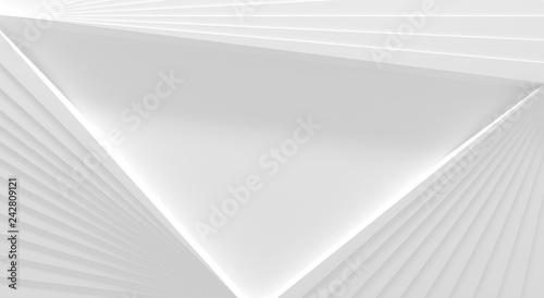 White Radiating Background With Space For Text (3D Illustration)