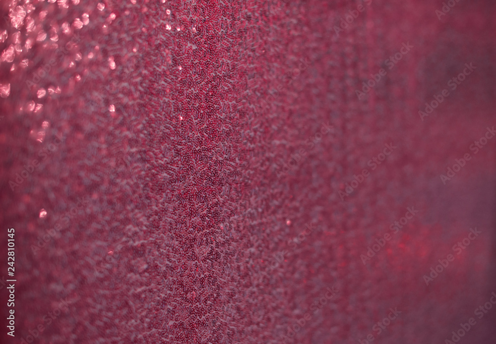 Glamour pink sparkling background. Blurred glitter texture. Festive concept.