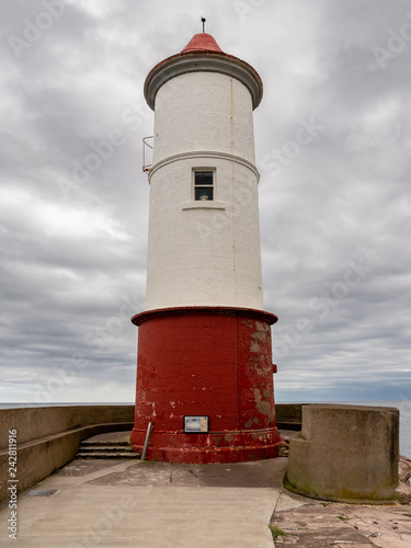 The Lighthouse in Berwick-upon-Tweed  Northumberland  England  UK - seen from the Pier