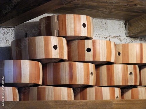 wooden bottles for brandy
