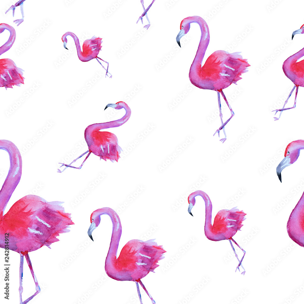 seamless pattern with pink flamingo seamless pattern with pink flamingo