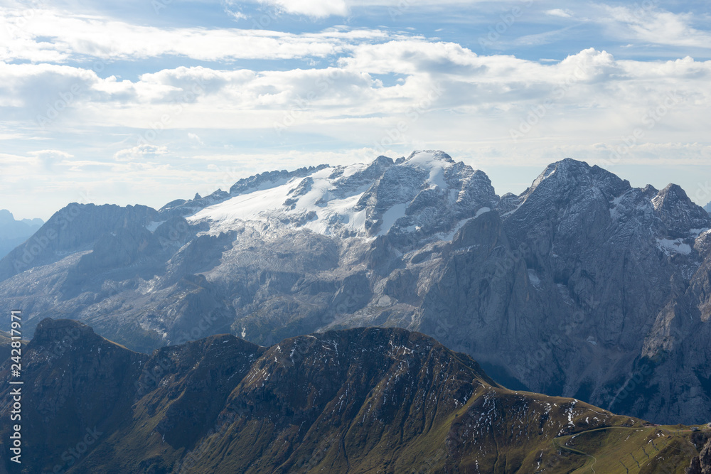 Dolomiti Mountains in Val di Fassa Italy