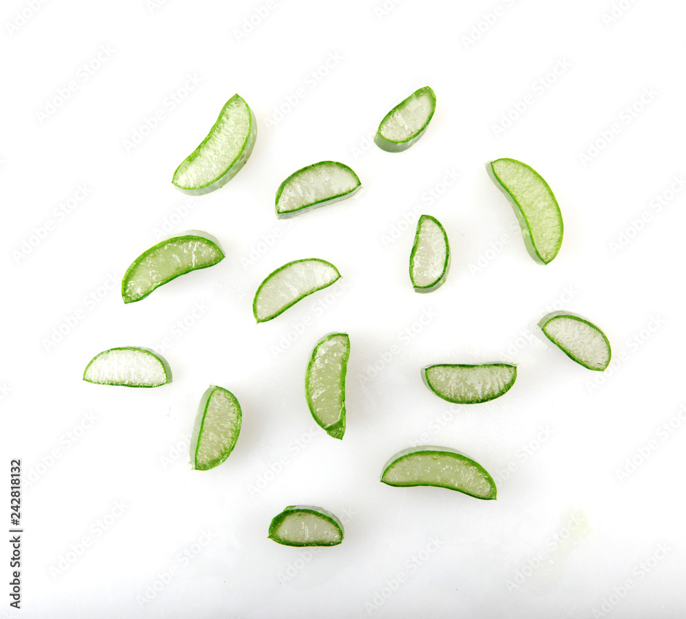 Aloe Vera Plant Isolated On White Background Aloe Vera Plant Isolated On White Background