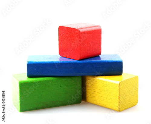 Colorful Wooden Building Blocks Toys