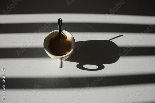 coffe with shadow