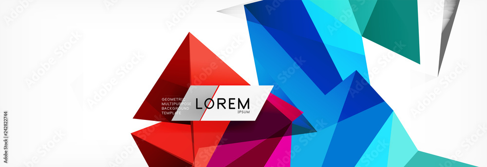 Mosaic triangular low poly style abstract geometric background. Polygonal vector. Abstract white bright technology design. Mosaic triangular low poly style abstract geometric background. Polygonal vector. Abstract white bright technology design.