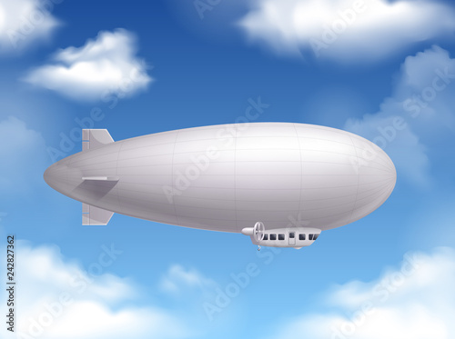 Dirigible Realistic Background