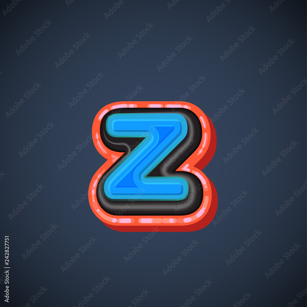 Comic font character, vector Comic font character, vector