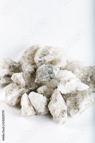 White salt crystals