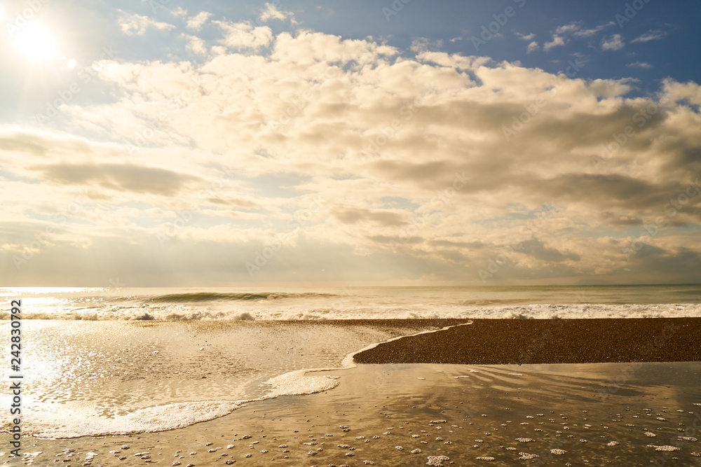 Seascape and beach background