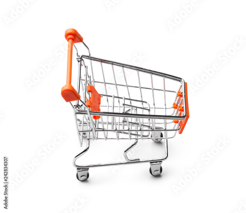 Small empty shopping cart