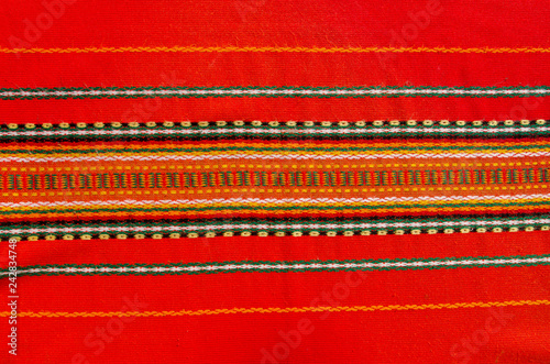 Traditional bulgarian tablecloth