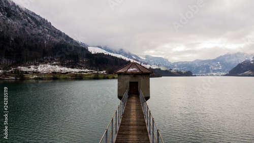 Old Pier In Lake 