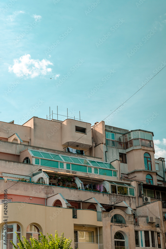 Architecture in Burgas, by the Black Sea. Bulgaria