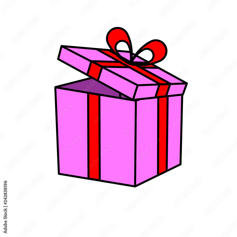 Obraz premium Gift box with ribbon