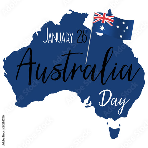  Australia day. 26 january. Vector illustration