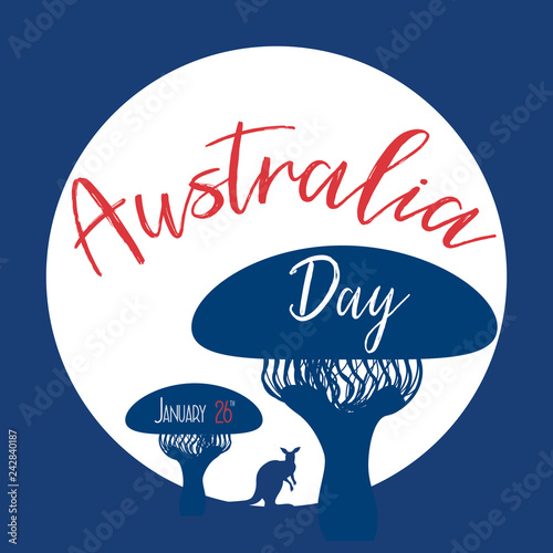  Australia day. 26 january. Vector illustration