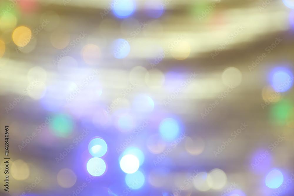 Blurred view of glowing lights